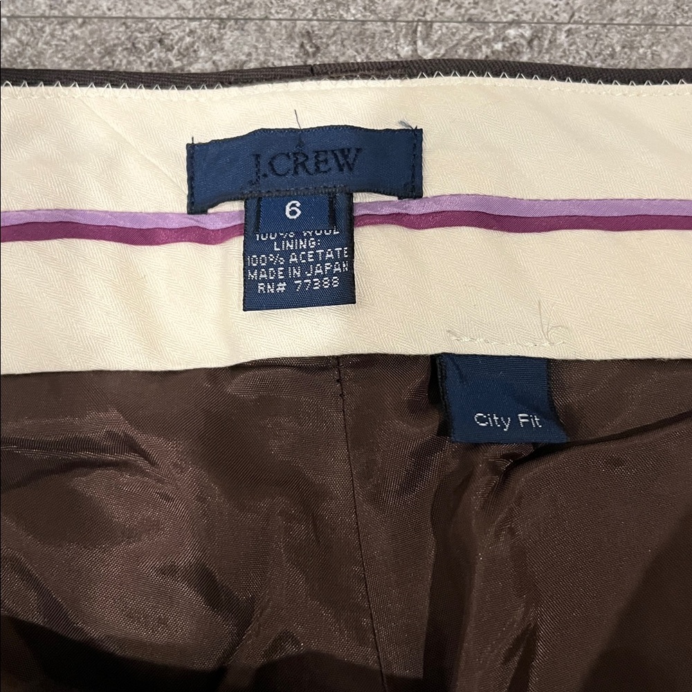 Women’s dark brown tailored dress pants - Picture 3 of 5